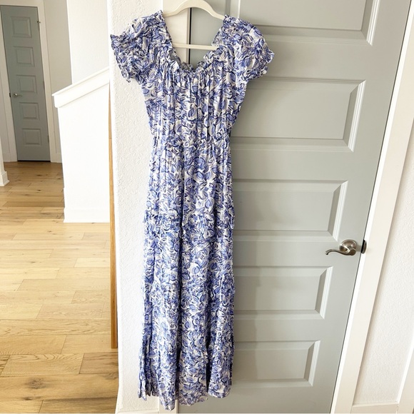 NWT ASTR Viona Floral Off Shoulder Ruffle Maxi Dress - Picture 5 of 5